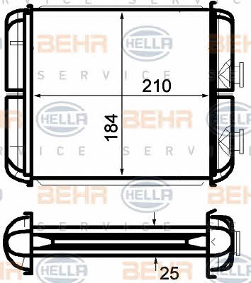 Behr-Hella 8FH 351 024-271 Wärmetauscher, innenraumheizung 8FH351024271: Bestellen Sie in Polen zu einem guten Preis bei 2407.PL!