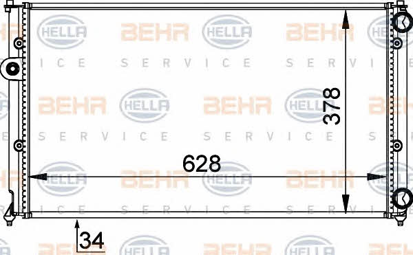 Behr-Hella 8MK 376 714-454 Kühler motorkühlung 8MK376714454: Kaufen Sie zu einem guten Preis in Polen bei 2407.PL!