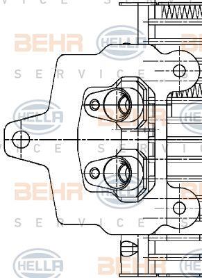 Behr-Hella 8MO 376 726-291 Oil cooler 8MO376726291: Buy near me in Poland at 2407.PL - Good price!