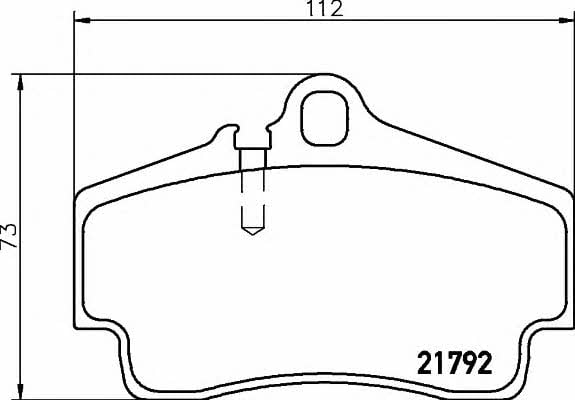 Hella-Pagid 8DB 355 018-481 Гальмівні колодки, комплект 8DB355018481: Приваблива ціна - Купити у Польщі на 2407.PL!