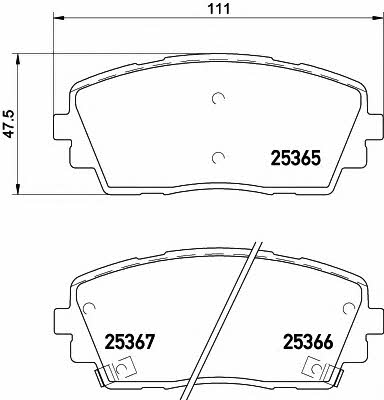 Hella-Pagid 8DB 355 020-611 Brake Pad Set, disc brake 8DB355020611: Buy near me in Poland at 2407.PL - Good price!