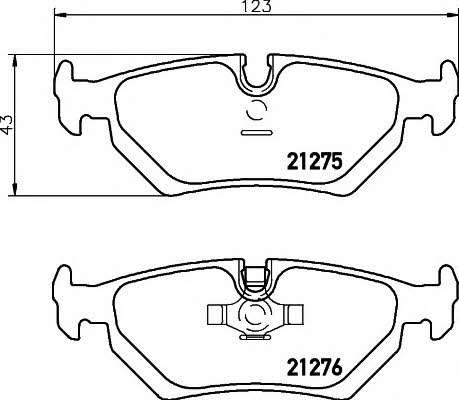 Hella-Pagid 8DB 355 007-801 Klocki hamulcowe, zestaw 8DB355007801: Dobra cena w Polsce na 2407.PL - Kup Teraz!