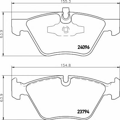 Hella-Pagid 8DB 355 011-941 Scheibenbremsbeläge, Set 8DB355011941: Kaufen Sie zu einem guten Preis in Polen bei 2407.PL!