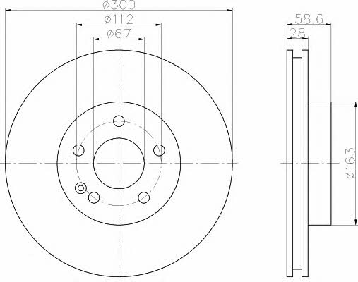 Hella-Pagid 8DD 355 110-071 Bremsscheibe 8DD355110071: Kaufen Sie zu einem guten Preis in Polen bei 2407.PL!