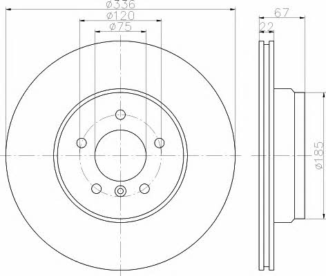 Hella-Pagid 8DD 355 111-961 Тормозной диск задний вентилируемый 8DD355111961: Отличная цена - Купить в Польше на 2407.PL!