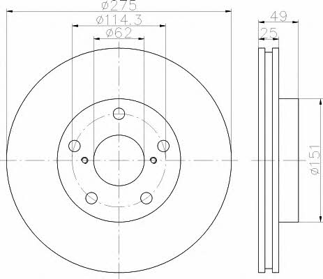 Hella-Pagid 8DD 355 112-061 Bremsscheibe 8DD355112061: Kaufen Sie zu einem guten Preis in Polen bei 2407.PL!