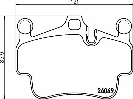 Hella-Pagid 8DB 355 014-161 Гальмівні колодки, комплект 8DB355014161: Приваблива ціна - Купити у Польщі на 2407.PL!