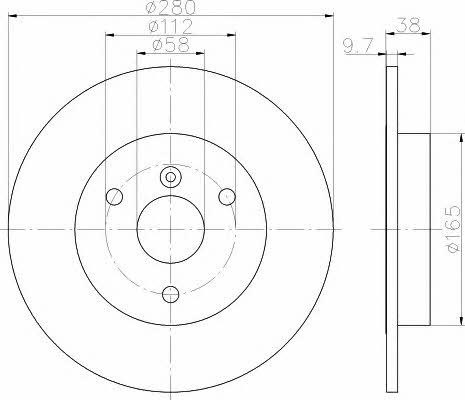 Hella-Pagid 8DD 355 113-561 Bremsscheibe 8DD355113561: Kaufen Sie zu einem guten Preis in Polen bei 2407.PL!