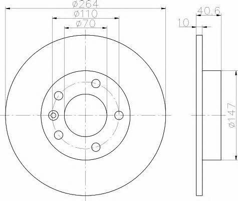 Hella-Pagid 8DD 355 116-021 Диск тормозной 8DD355116021: Отличная цена - Купить в Польше на 2407.PL!