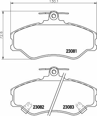 Hella-Pagid 8DB 355 016-641 Тормозные колодки дисковые, комплект 8DB355016641: Отличная цена - Купить в Польше на 2407.PL!