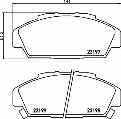 Hella-Pagid 8DB 355 016-851 Гальмівні колодки, комплект 8DB355016851: Приваблива ціна - Купити у Польщі на 2407.PL!