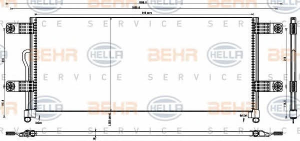 Behr-Hella 8FC 351 343-231 Радиатор кондиционера (Конденсатор) 8FC351343231: Отличная цена - Купить в Польше на 2407.PL!