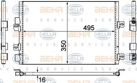Behr-Hella 8FC 351 306-611 Радиатор кондиционера (Конденсатор) 8FC351306611: Отличная цена - Купить в Польше на 2407.PL!