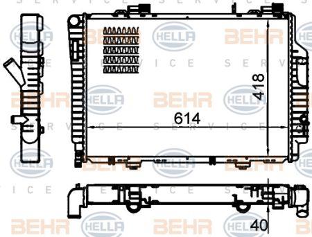 Behr-Hella 8MK 376 717-264 Радиатор охлаждения двигателя 8MK376717264: Отличная цена - Купить в Польше на 2407.PL!