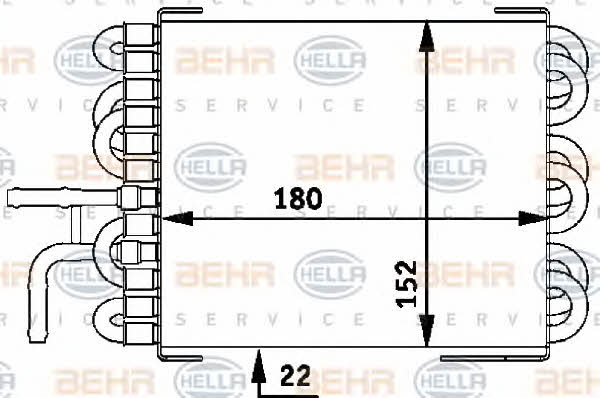 Behr-Hella 8MK 376 717-401 Chłodnica, układ chłodzenia silnika 8MK376717401: Dobra cena w Polsce na 2407.PL - Kup Teraz!