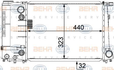 Behr-Hella 8MK 376 717-471 Радіатор охолодження двигуна 8MK376717471: Купити у Польщі - Добра ціна на 2407.PL!