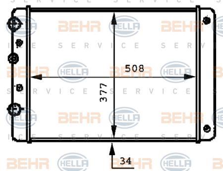 Behr-Hella 8MK 376 717-714 Radiator, engine cooling 8MK376717714: Buy near me in Poland at 2407.PL - Good price!