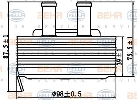 Behr-Hella 8MO 376 797-131 Радиатор масляный 8MO376797131: Отличная цена - Купить в Польше на 2407.PL!