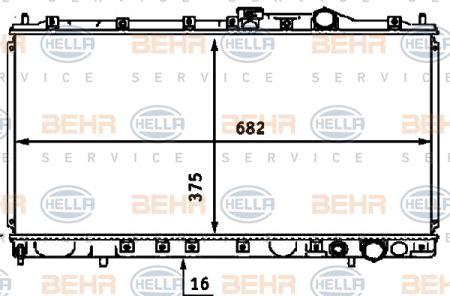 Behr-Hella 8MK 376 718-391 Радиатор охлаждения двигателя 8MK376718391: Отличная цена - Купить в Польше на 2407.PL!
