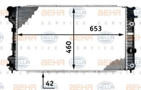 Behr-Hella 8MK 376 718-681 Радиатор охлаждения двигателя 8MK376718681: Отличная цена - Купить в Польше на 2407.PL!