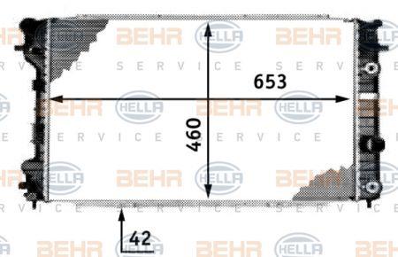 Behr-Hella 8MK 376 718-681 Chłodnica, układ chłodzenia silnika 8MK376718681: Dobra cena w Polsce na 2407.PL - Kup Teraz!