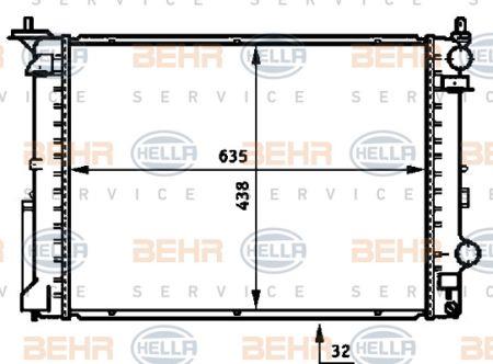 Behr-Hella 8MK 376 719-021 Kühler motorkühlung 8MK376719021: Kaufen Sie zu einem guten Preis in Polen bei 2407.PL!