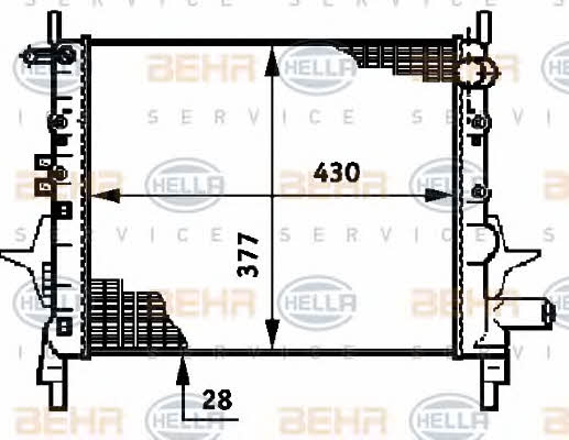 Behr-Hella 8MK 376 720-014 Kühler motorkühlung 8MK376720014: Kaufen Sie zu einem guten Preis in Polen bei 2407.PL!