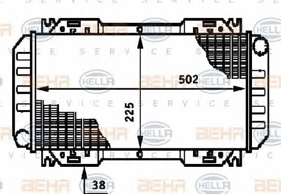 Behr-Hella 8MK 376 720-091 Радиатор охлаждения двигателя 8MK376720091: Отличная цена - Купить в Польше на 2407.PL!