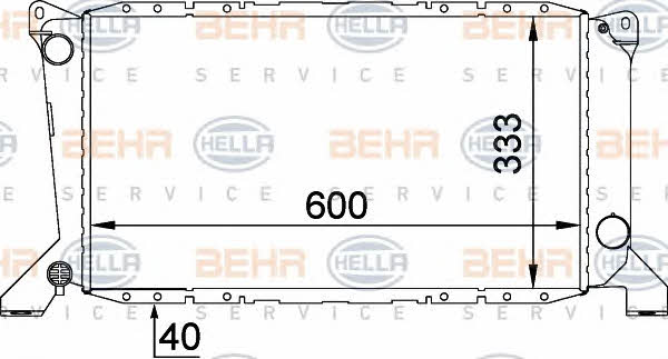 Behr-Hella 8MK 376 720-211 Радіатор охолодження двигуна 8MK376720211: Приваблива ціна - Купити у Польщі на 2407.PL!
