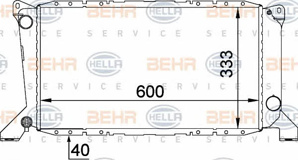 Behr-Hella 8MK 376 720-211 Chłodnica, układ chłodzenia silnika 8MK376720211: Dobra cena w Polsce na 2407.PL - Kup Teraz!