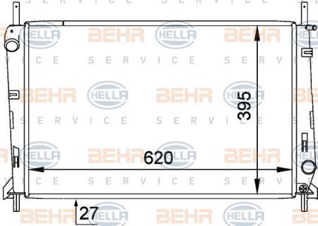 Behr-Hella 8MK 376 720-311 Chłodnica, układ chłodzenia silnika 8MK376720311: Dobra cena w Polsce na 2407.PL - Kup Teraz!