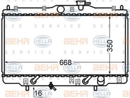 Behr-Hella 8MK 376 724-511 Radiator, engine cooling 8MK376724511: Buy near me at 2407.PL in Poland at an Affordable price!