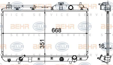 Behr-Hella 8MK 376 724-531 Радиатор охлаждения двигателя 8MK376724531: Отличная цена - Купить в Польше на 2407.PL!