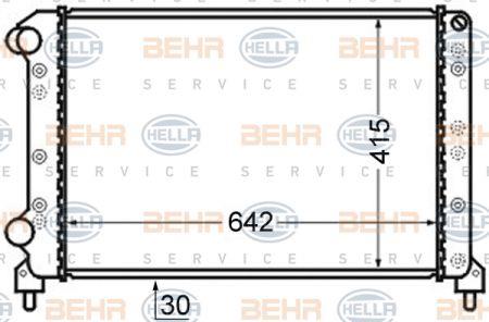 Behr-Hella 8MK 376 724-791 Chłodnica, układ chłodzenia silnika 8MK376724791: Dobra cena w Polsce na 2407.PL - Kup Teraz!