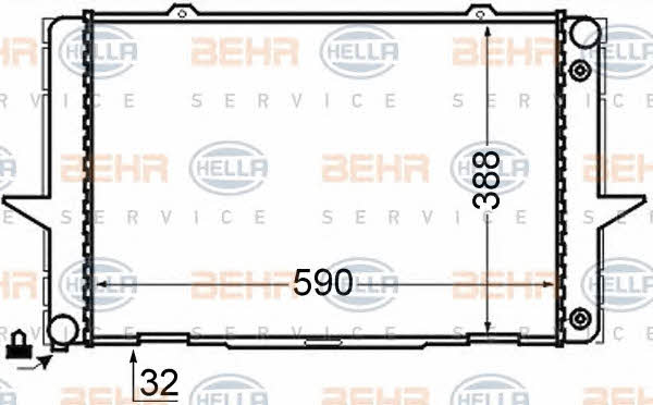 Behr-Hella 8MK 376 726-711 Радіатор охолодження двигуна 8MK376726711: Купити у Польщі - Добра ціна на 2407.PL!