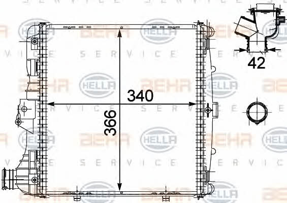 Behr-Hella Radiator, engine cooling – price