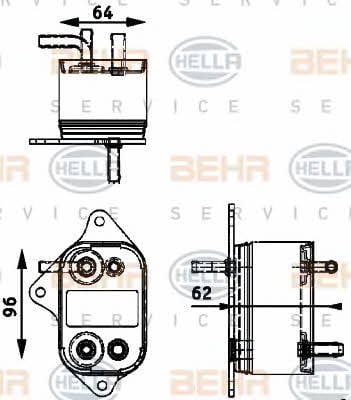 Behr-Hella 8MK 376 745-011 Радиатор охлаждения двигателя 8MK376745011: Отличная цена - Купить в Польше на 2407.PL!