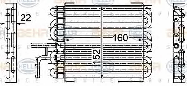 Behr-Hella 8MK 376 745-061 Radiator, engine cooling 8MK376745061: Buy near me in Poland at 2407.PL - Good price!