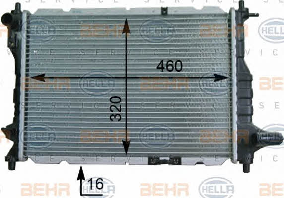 Behr-Hella 8MK 376 748-721 Radiator, engine cooling 8MK376748721: Buy near me at 2407.PL in Poland at an Affordable price!