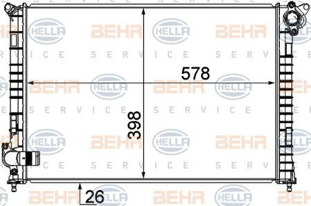 Behr-Hella 8MK 376 749-501 Радиатор охлаждения двигателя 8MK376749501: Отличная цена - Купить в Польше на 2407.PL!