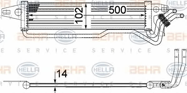 Behr-Hella 8MK 376 749-811 Radiator, engine cooling 8MK376749811: Buy near me at 2407.PL in Poland at an Affordable price!