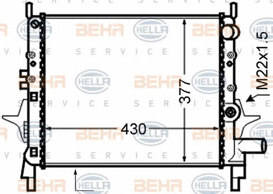 Behr-Hella 8MK 376 750-071 Kühler motorkühlung 8MK376750071: Kaufen Sie zu einem guten Preis in Polen bei 2407.PL!