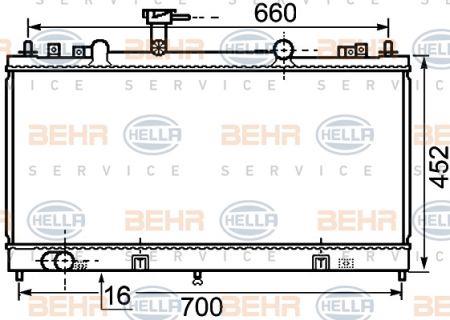 Behr-Hella 8MK 376 750-281 Kühler motorkühlung 8MK376750281: Kaufen Sie zu einem guten Preis in Polen bei 2407.PL!