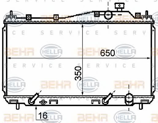 Behr-Hella 8MK 376 753-631 Chłodnica, układ chłodzenia silnika 8MK376753631: Dobra cena w Polsce na 2407.PL - Kup Teraz!