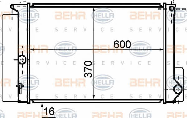 Behr-Hella 8MK 376 753-721 Chłodnica, układ chłodzenia silnika 8MK376753721: Atrakcyjna cena w Polsce na 2407.PL - Zamów teraz!