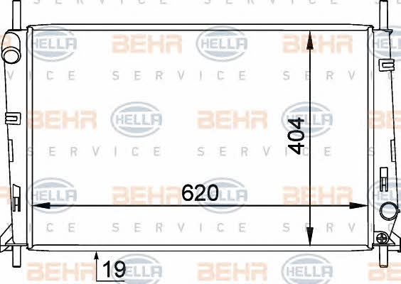 Behr-Hella 8MK 376 754-791 Радиатор охлаждения двигателя 8MK376754791: Отличная цена - Купить в Польше на 2407.PL!