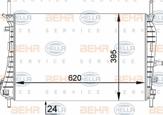 Behr-Hella 8MK 376 755-271 Радиатор охлаждения двигателя 8MK376755271: Отличная цена - Купить в Польше на 2407.PL!