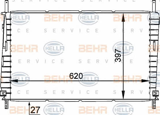 Behr-Hella 8MK 376 755-301 Kühler motorkühlung 8MK376755301: Kaufen Sie zu einem guten Preis in Polen bei 2407.PL!