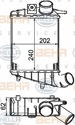 Behr-Hella 8ML 376 746-541 Intercooler, charger 8ML376746541: Buy near me in Poland at 2407.PL - Good price!