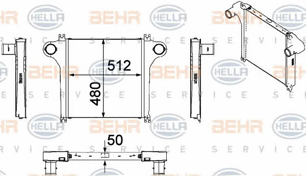 Behr-Hella 8ML 376 756-071 Intercooler, charger 8ML376756071: Buy near me in Poland at 2407.PL - Good price!